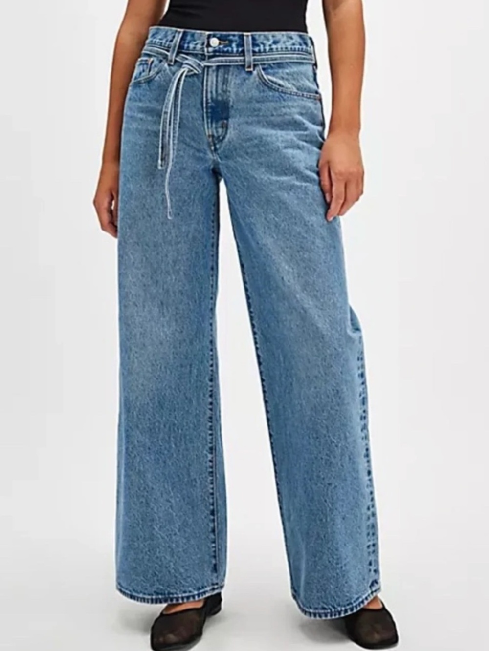 LEVI'S XL BAGGY STRAIGHT - MEDIUM WASH "FORBIDDEN FRUIT" 30X28